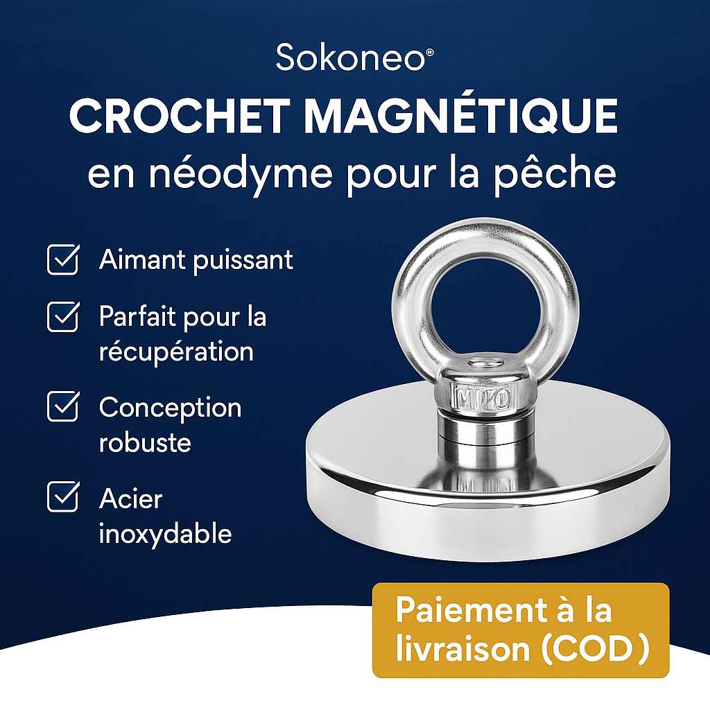 Crochet Magnétique en Néodyme pour la Pêche