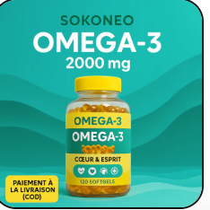 Verdiko Omega-3 2000 mg - Complément alimentaire pour cœur et cerveau